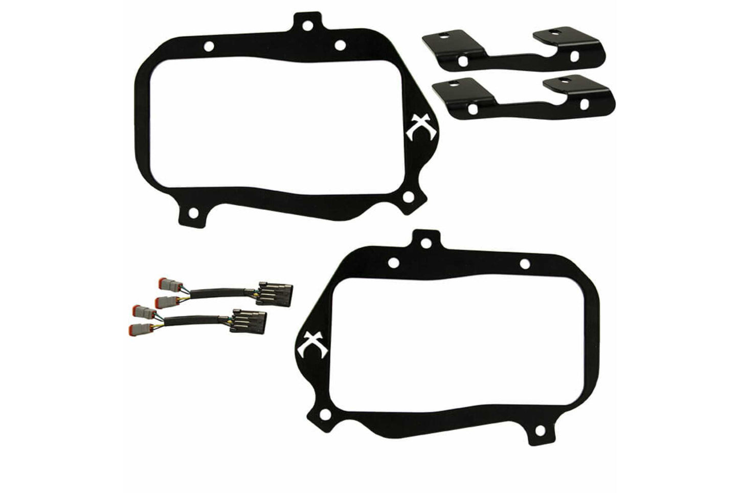 Vision X LED Headlights: Polaris RZR (14-16) (2x XIL-OPRH110 + 2x XIL-OPRH120 / Brackets / Wiring) - Off Road - Veh. Spec (Image 5 of 6)