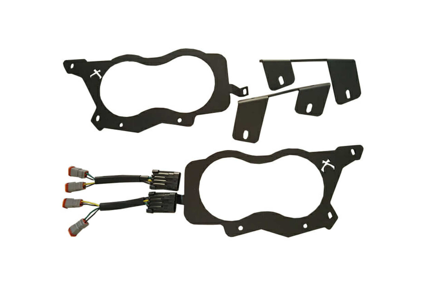 Vision X LED Headlights: Polaris RZR (14-16) (2x XIL-OPRH110 + 2x XIL-OPRH120 / Brackets / Wiring) - Off Road - Veh. Spec (Image 6 of 6)