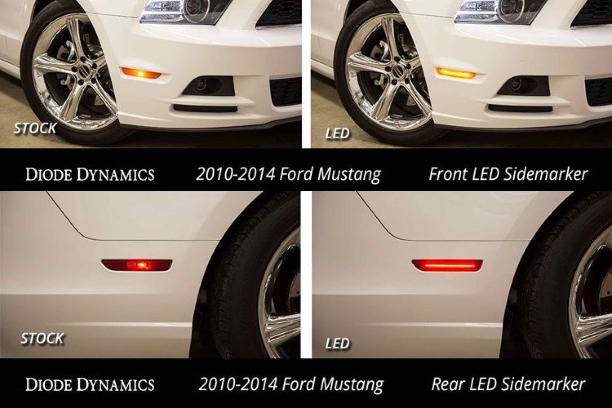 DD LED Sidemarkers: (Set / Clear / Mustang 10-14) - DRL & Signals (Image 5 of 6)