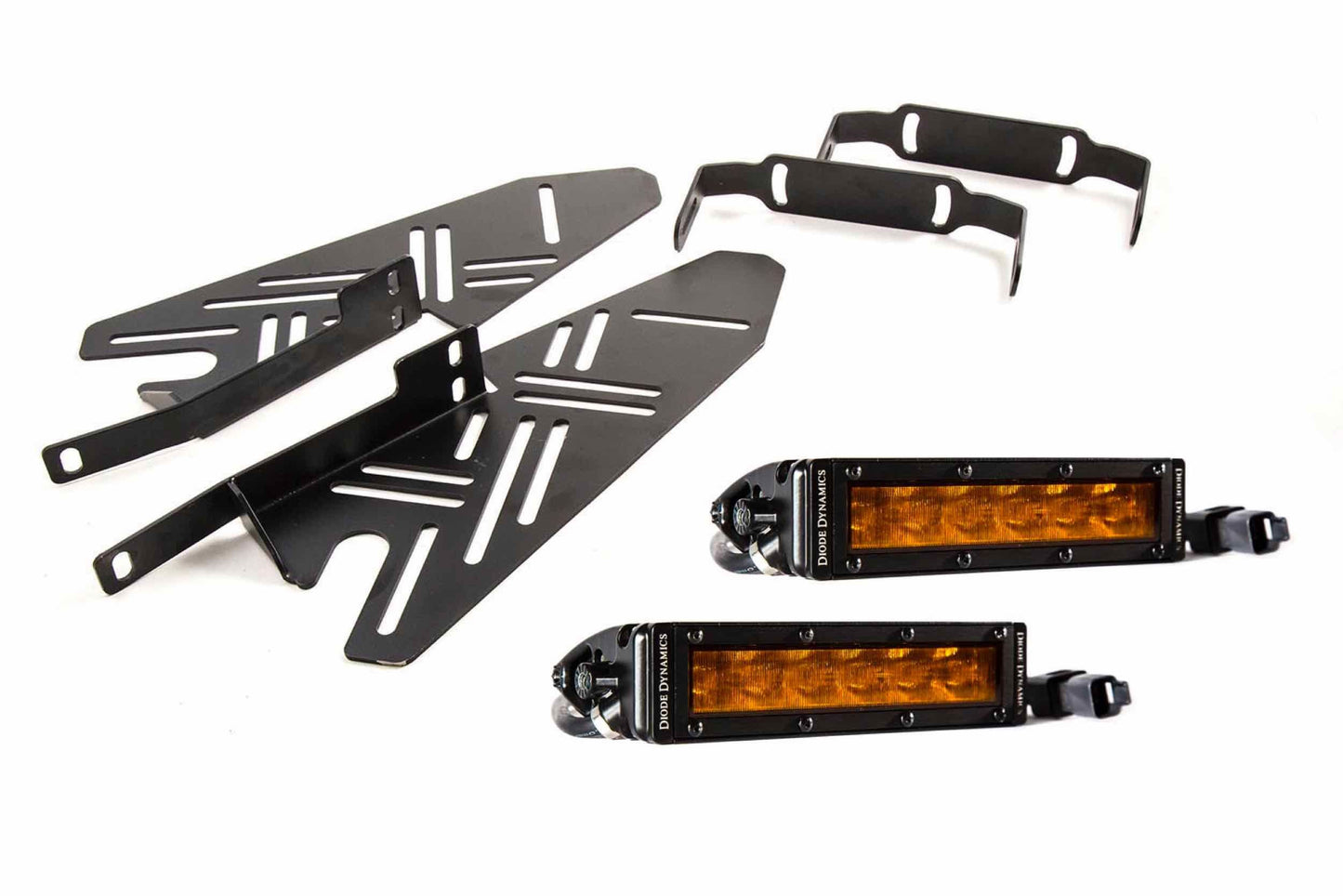 DD Bumper Light Kit: Ford Raptor (17-20) (Amber / Wide Beam) (2x SS12 Bars) - Off Road - Veh. Spec (Image 1 of 6)