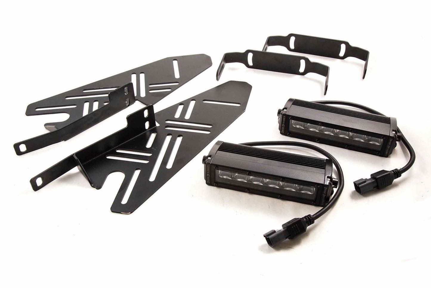 DD Bumper Light Kit: Ford Raptor (17-20) (Amber / Wide Beam) (2x SS12 Bars) - Off Road - Veh. Spec (Image 2 of 6)