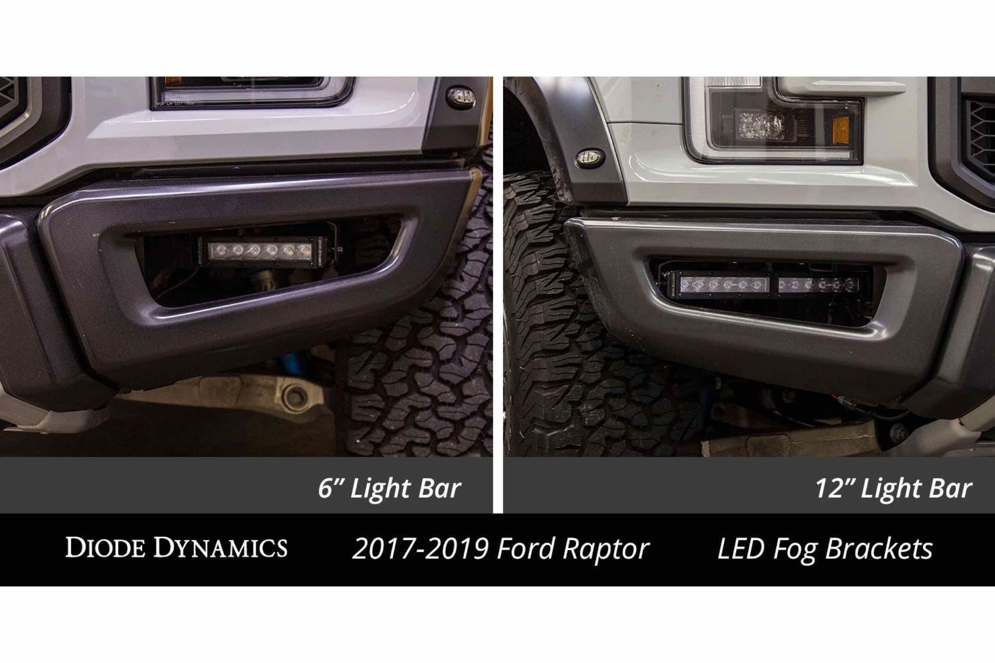 DD Bumper Light Kit: Ford Raptor (17-20) (Amber / Wide Beam) (2x SS12 Bars) - Off Road - Veh. Spec (Image 5 of 6)