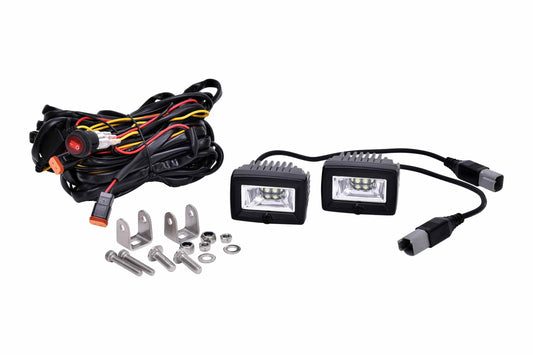 C2 2in LED Pod System: (Pair / Flood Beam / With Harness) - Off Road - Universal (Image 1 of 5)