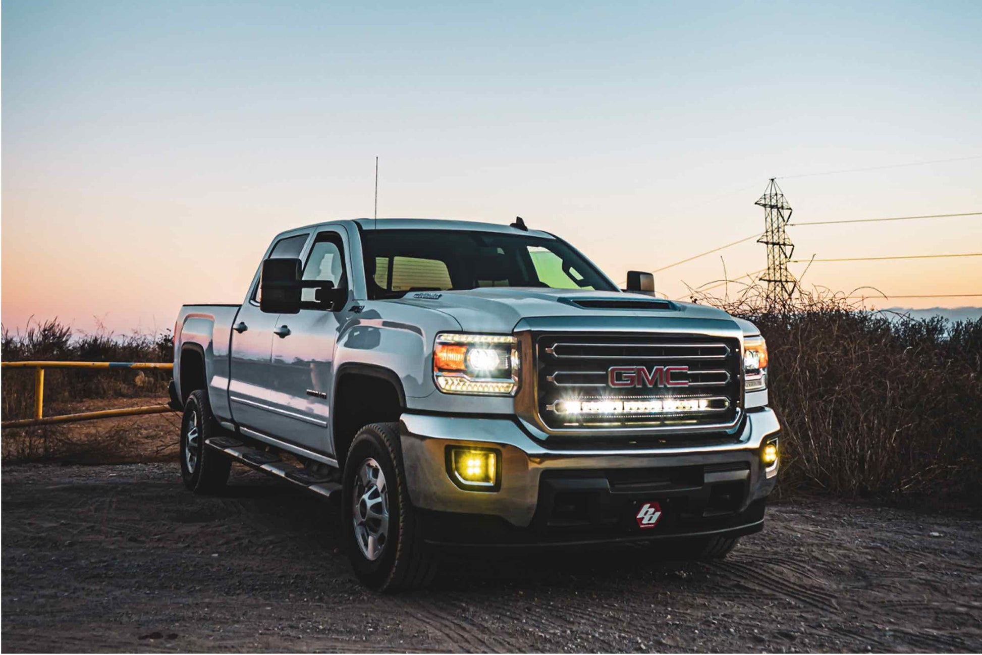 BD Grille-Mount LED System: GMC Sierra (18-20) (30in / OnX6+ Bar) - Off Road - Veh. Spec (Image 4 of 6)