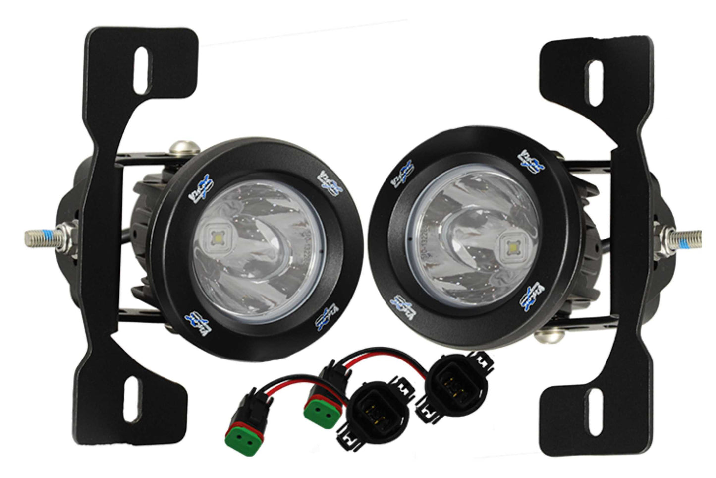 Vision X LED Fog Light System: Wrangler JK (07-09) (2x Optimus 20 Degree Pods) - Off Road - Veh. Spec (Image 1 of 3)