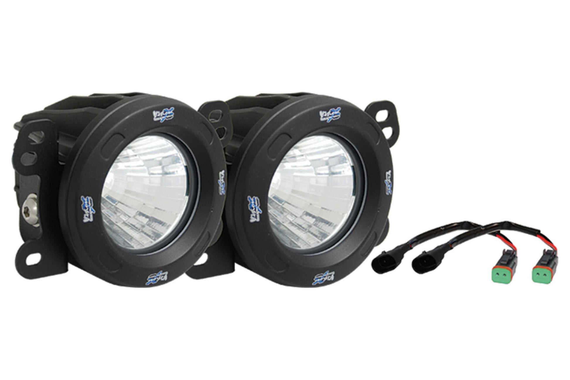 Vision X LED Fog Light System: Wrangler JK (07-09) (2x Optimus 20 Degree Pods) - Off Road - Veh. Spec (Image 3 of 3)