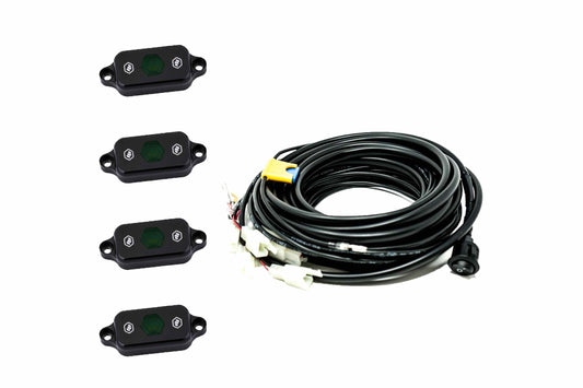 BD LED Rock Light System: (4 pcs / Green) - Rock Lights / Wheel Rings (Image 1 of 4)