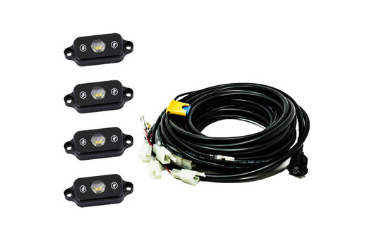 BD LED Rock Light System: (4 pcs / White) - Rock Lights / Wheel Rings (Image 1 of 6)