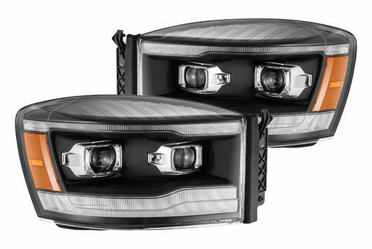 ARex (PRO-Series) Halogen Headlights: Dodge Ram (06-08) - Black (Set) - Headlights (Image 1 of 6)
