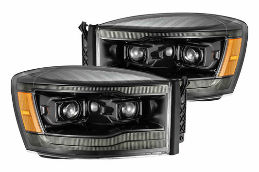 ARex (PRO-Series) Halogen Headlights: Dodge Ram (06-08) - Alpha-Black (Set) - Headlights (Image 1 of 6)
