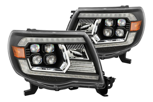 ARex Nova LED Headlights: Toyota Tacoma (05-11) - Black (Set) - Headlights (Image 1 of 6)