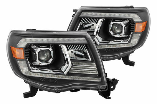 ARex Luxx LED Headlights: Toyota Tacoma (05-11) - Black (Projector Ver / Set) - Headlights (Image 1 of 5)