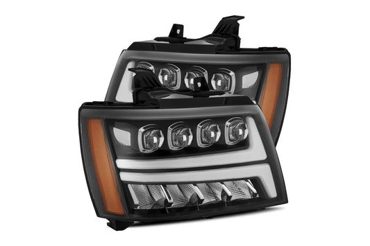 ARex Nova LED Headlights: Chevy Tahoe/Suburban/Avalanche (07-13) - Jet Black (Set) - Headlights (Image 1 of 6)