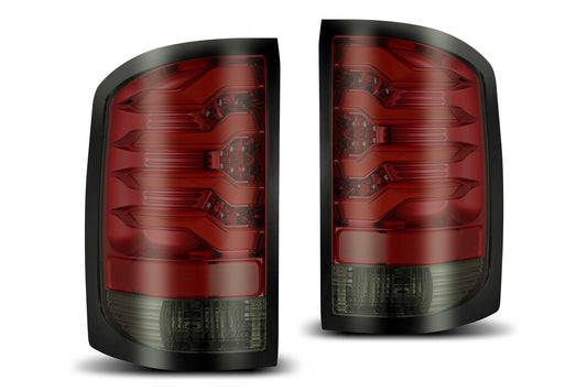 ARex Pro LED Tail Lights: GMC Sierra (14-18) (Red Smoke) - Tail Lights (Image 1 of 5)