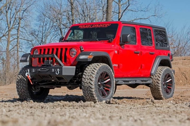 RC 3.5 Inch Lift Kit | Adj Lower | FR D/S | M1 | Jeep Wrangler Unlimited Rubicon (18-23) (manufacturer page)