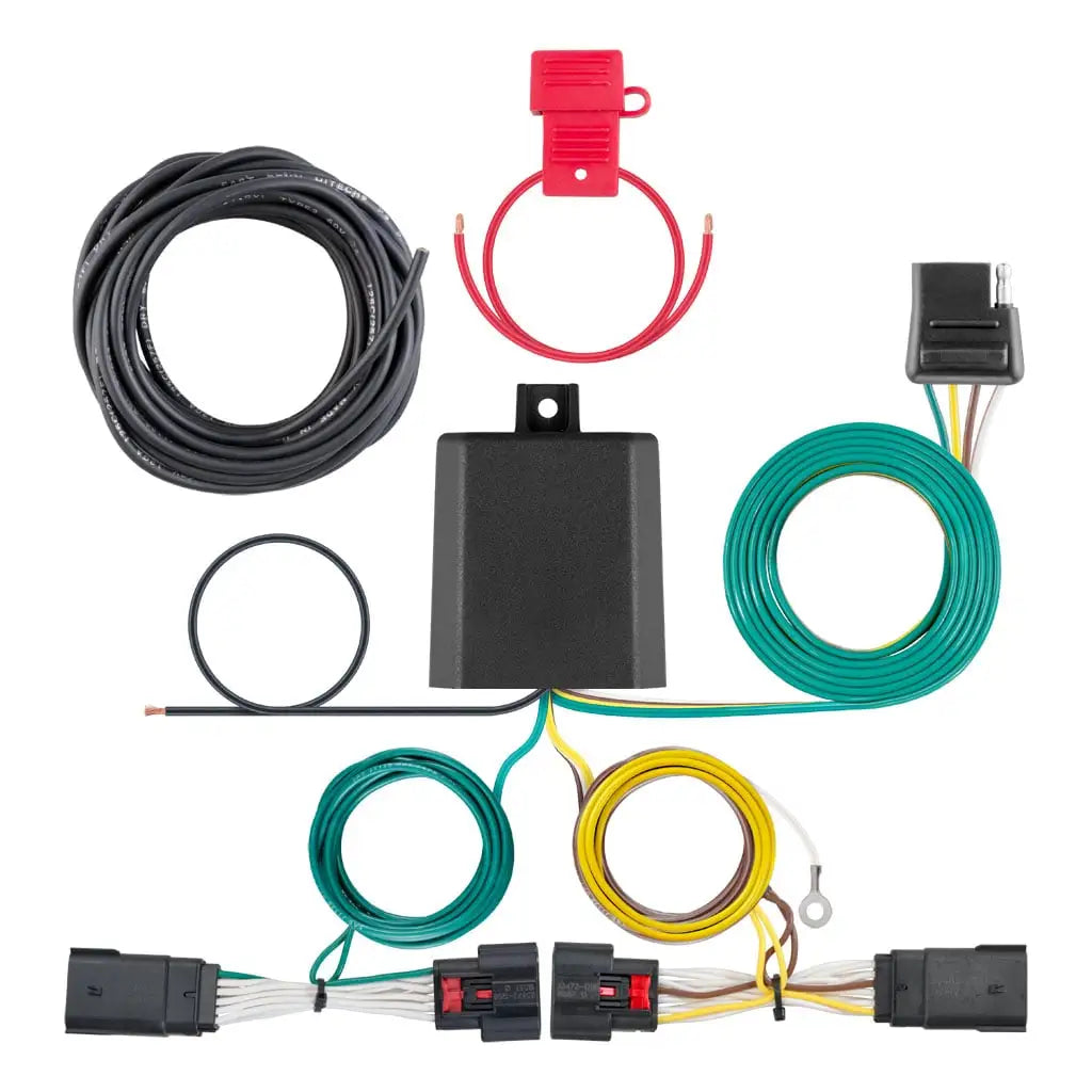 CURT 56407 Custom Wiring Harness, 4-Way Flat Output, Select Jeep Wrangler JL, Gladiator - Image 1