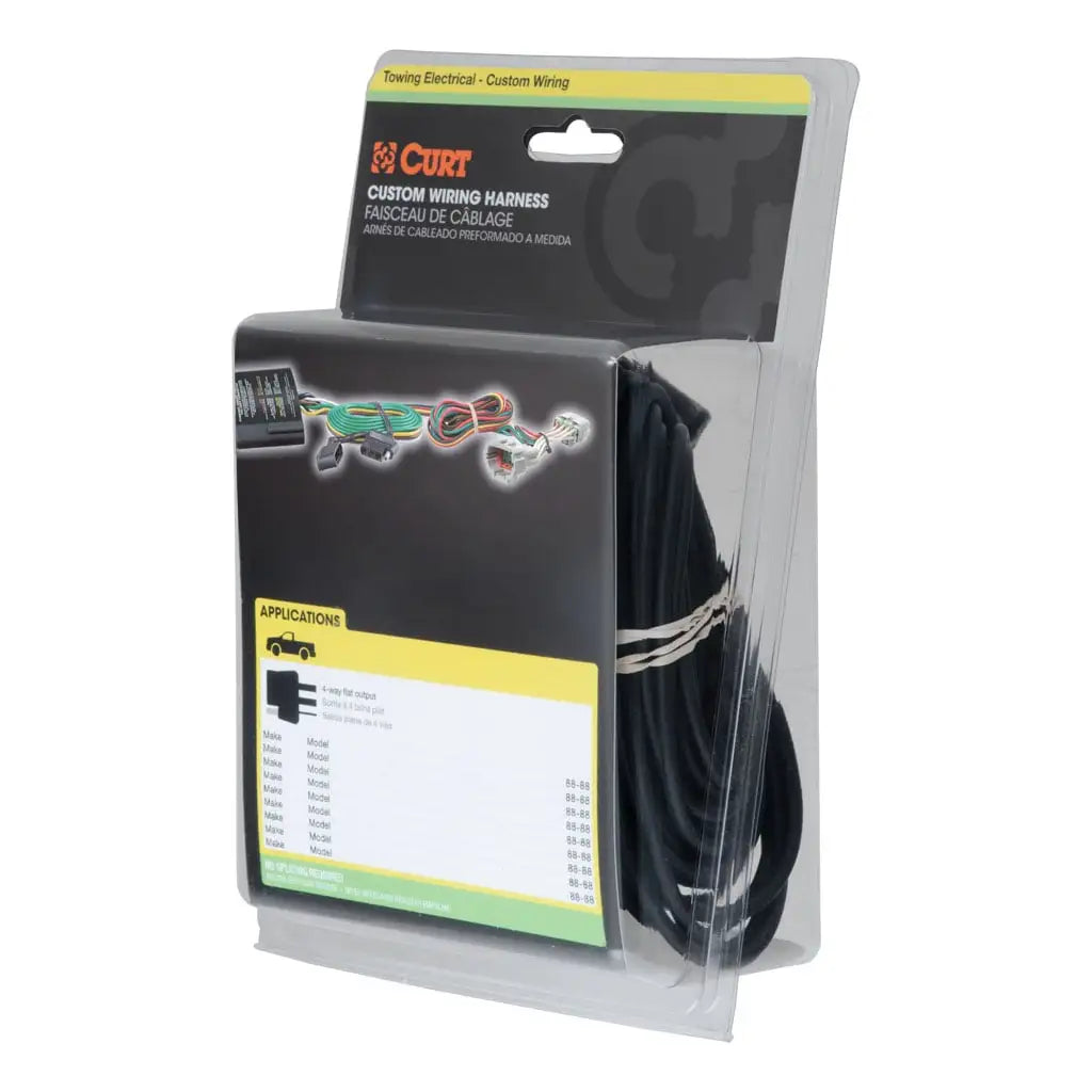 CURT 56407 Custom Wiring Harness, 4-Way Flat Output, Select Jeep Wrangler JL, Gladiator - Image 7