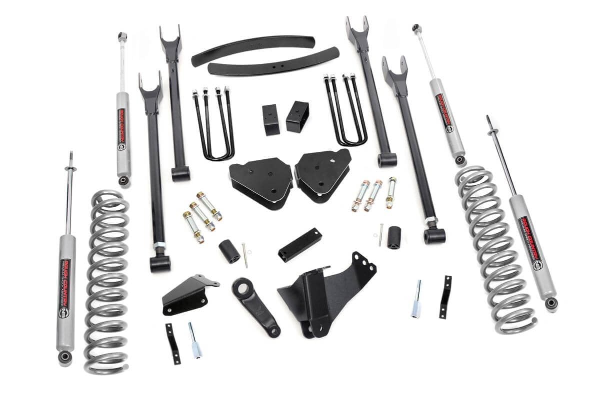 RC 6 Inch Lift Kit | Diesel | 4 Link | OVLDS | V2 | Ford F-250/F-350 Super Duty (05-07) (manufacturer page)