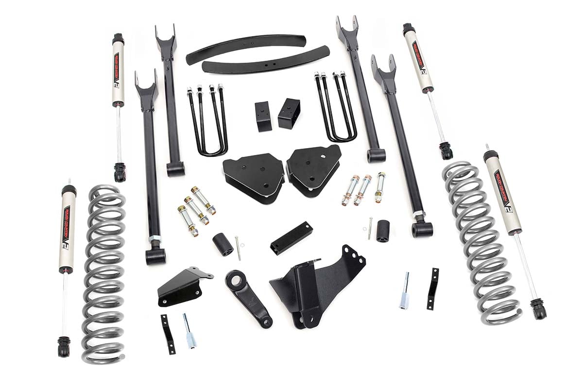 6 Inch Lift Kit | Diesel | 4 Link | OVLDS | V2 | Ford F-250/F-350 Super Duty (05-07) - Susp Lift Kits 4wd