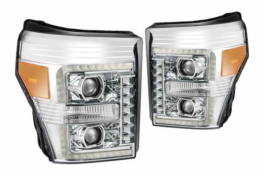 ARex Luxx LED Headlights: Ford Super Duty (11-16) - Chrome (Set) - Headlights (Image 1 of 5)