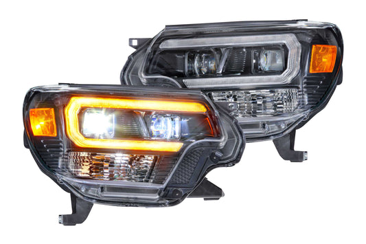 XB Hybrid LED Headlights: Toyota Tacoma (12-15 / Amber DRL / Set) - Headlights (Image 1 of 6)