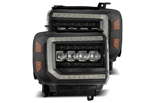 Arex Nova LED Headlights: GMC Sierra (14-18) - Black (Set) - Headlights (Image 1 of 6)