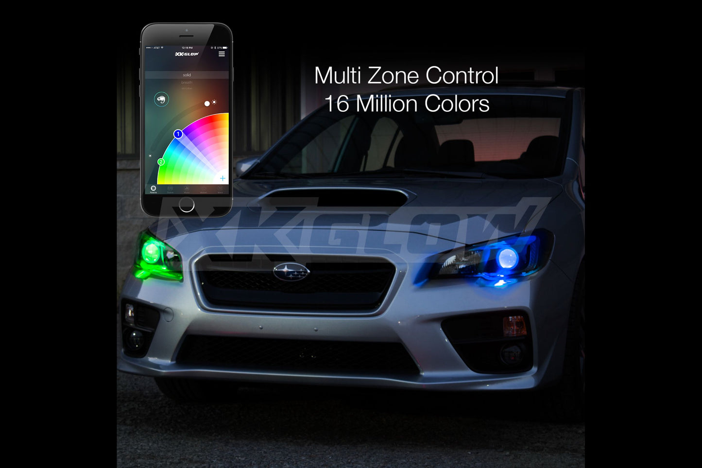 XKChrome RGB LED Demon Eye Kit (Pair w/ Controller) - LED Halos/Strips (Image 5 of 6)
