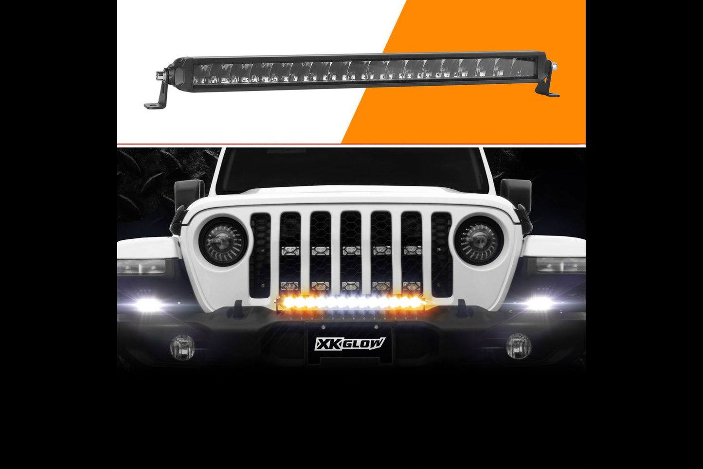 XKGlow Razor LED Light Bar Kit: 6in / Fog+Strobe - Off Road - Universal (Image 1 of 6)