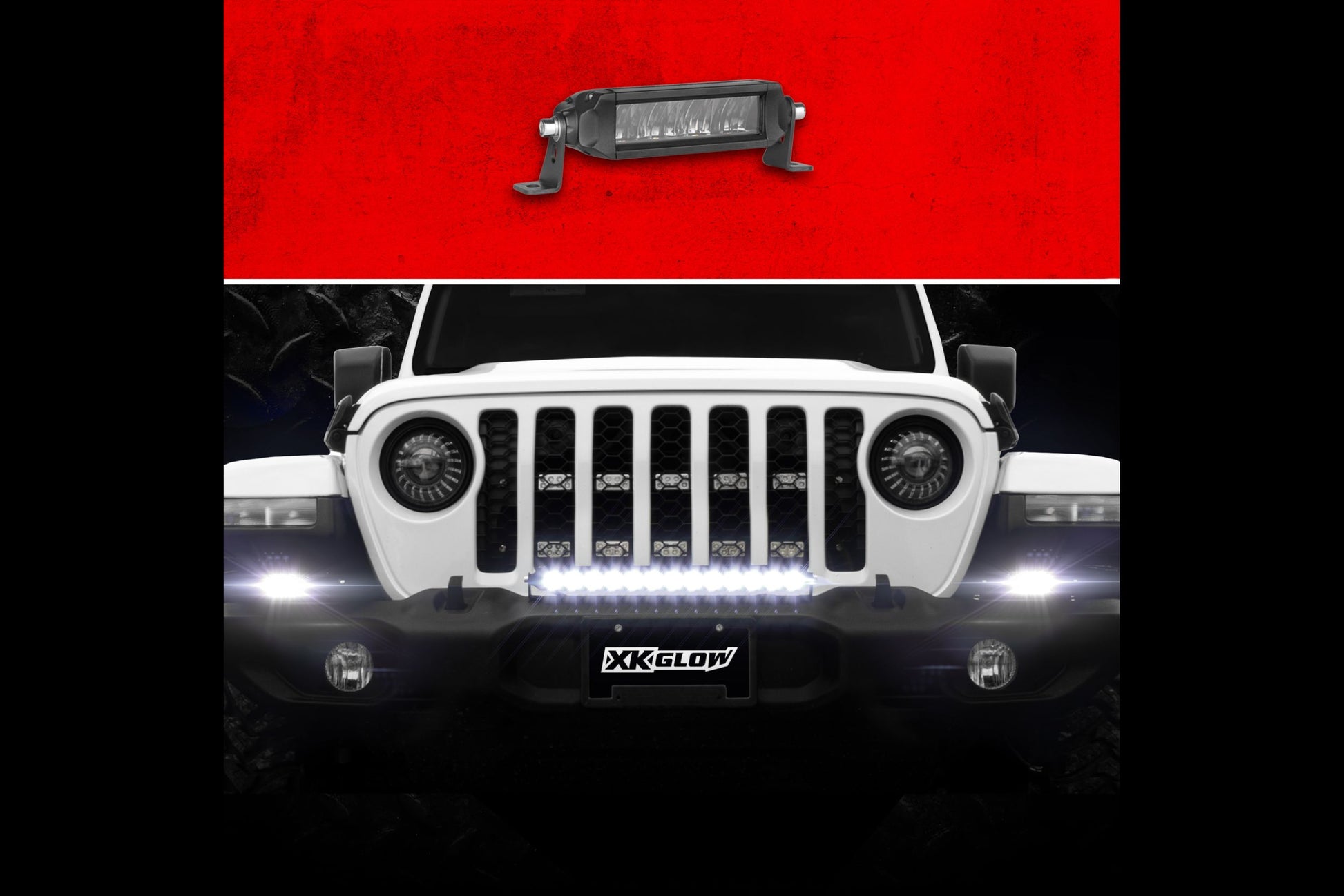XKGlow Razor LED Light Bar Kit: 6in / Fog+Strobe - Off Road - Universal (Image 2 of 6)