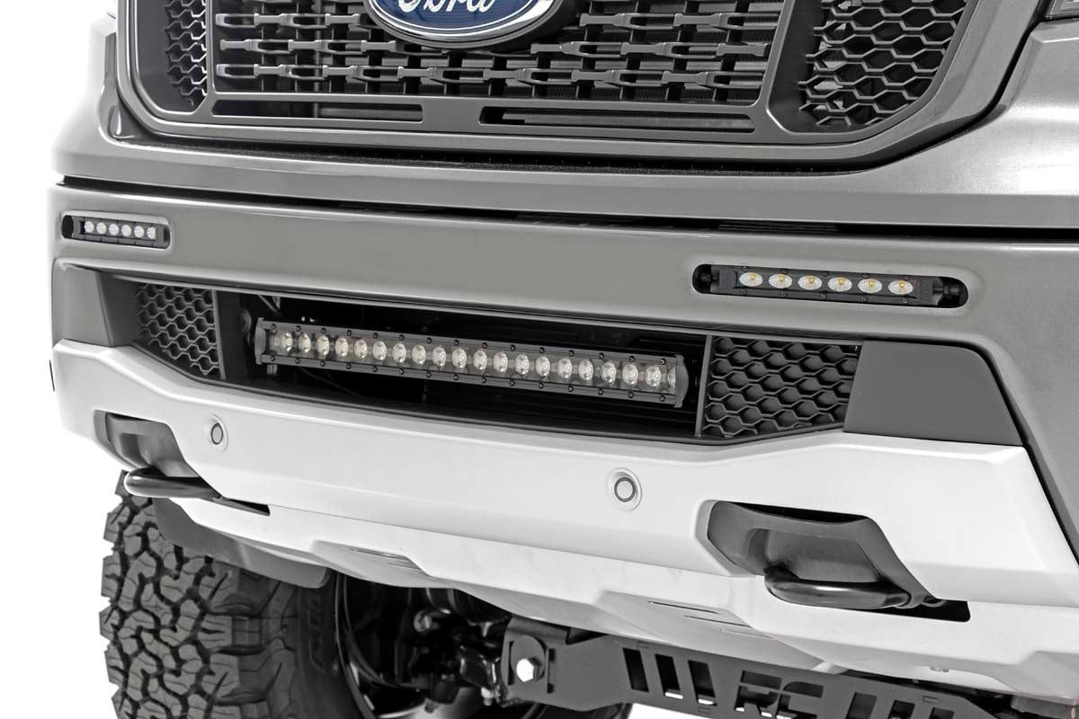 LED Light Kit | Bumper Mount | 6" Black Slimline Pair | Ford Ranger (19-23) - Lighting & Acc (Image 1 of 5)