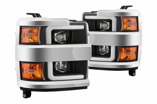 ARex (PRO-Series) Halogen Headlights: Chevy Silverado HD (15-19) - Black (Set) - Headlights (Image 1 of 6)
