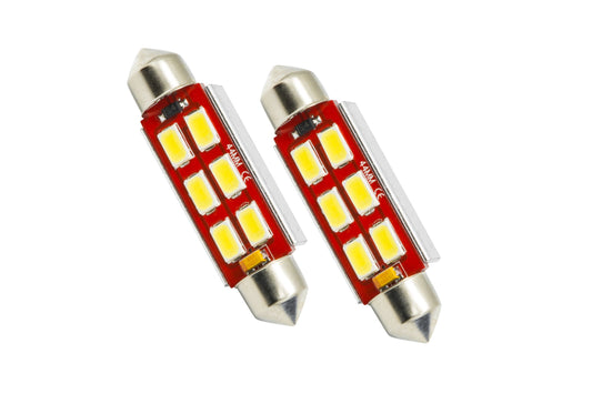 Festoon: Oracle 44MM 6 LED 3-Chip Festoon Bulbs (White / Pair) - Signal/Brake/Interior (Image 1 of 3)