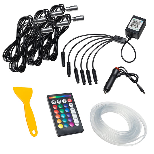 Oracle ColorShift RGB Fiber Optic Interior LED Kit (6pcs) - LED Halos/Strips (Image 1 of 6)