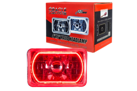 Oracle Halo Sealed Beam: 4x6 / Red - Headlights (Sealed Beam) (Image 1 of 5)