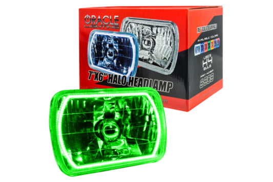 Oracle Halo Sealed Beam: 7x6 / Green - Headlights (Sealed Beam) (Image 1 of 6)