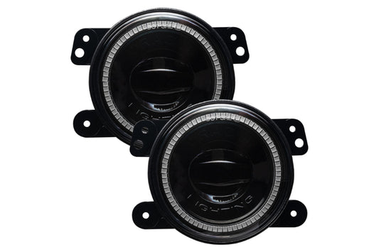 Oracle High Performance LED Halo Fogs: Wrangler JL/JK/JT (Blue) - Fog Lights (Image 2 of 6)