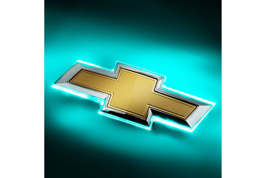 Oracle LED Emblem Kit: 16-19 Chevrolet Camaro (Bowtie / Dual Intensity / Aqua) - LED Accessory