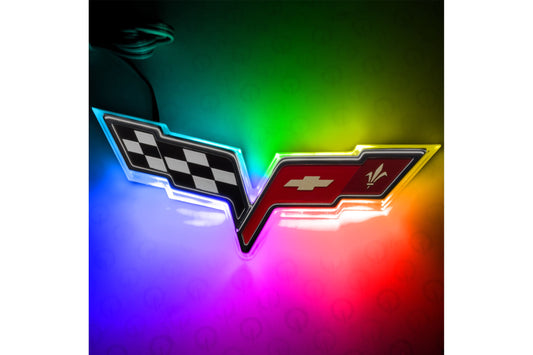 Oracle LED Emblem Kit: Chevrolet Corvette C6 (ColorShift RGB) - LED Accessory (Image 1 of 5)