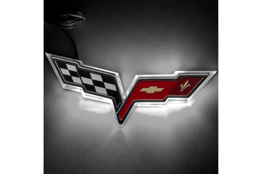 Oracle LED Emblem Kit: Chevrolet Corvette C6 (Dual Intensity / White) - LED Accessory (Image 1 of 5)
