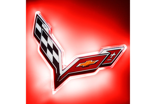 Oracle LED Emblem Kit: Corvette C7 (Rear / Dual Intensity / Red) - LED Accessory (Image 1 of 5)