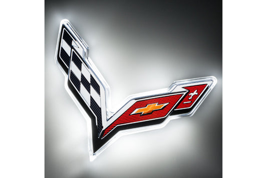 Oracle LED Emblem Kit: Corvette C7 (Rear / Dual Intensity / White) - LED Accessory (Image 1 of 5)