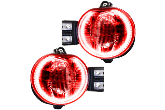 Oracle LED Halo Fogs: 06-08 Dodge Ram (Red SMD Single Color) - Fog Lights