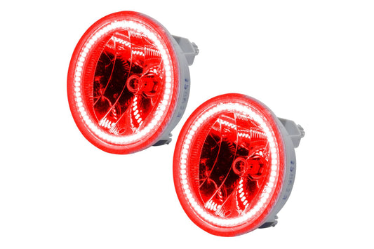 Oracle LED Halo Fogs: 07-13 Chevrolet Avalanche Non-Z71 (Red SMD Single Color) - Fog Lights
