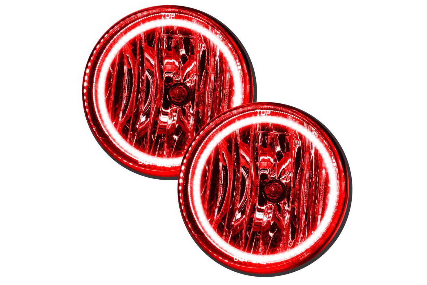 Oracle LED Halo Fogs: 07-14 GMC Sierra (Red SMD Single Color) - Fog Lights