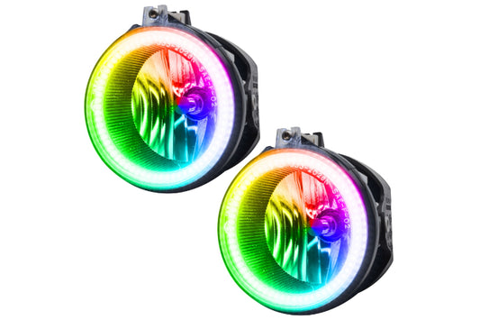 Oracle LED Halo Fogs: 08-10 Dodge Challenger w/ OEM HID (ColorShift RGB / No Controller) - Fog Lights