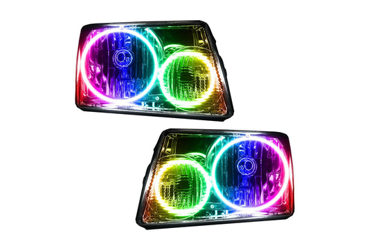 Oracle LED Halo Headlights: 01-11 Ford Ranger (ColorShift RGB / Simple Controller) - Headlights