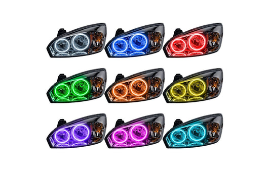 Oracle LED Halo Headlights: 04-07 Chevrolet Malibu (ColorShift RGB / 2.0 Controller) - Headlights