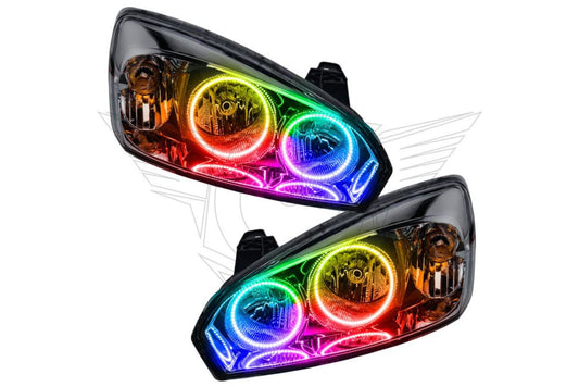 Oracle LED Halo Headlights: 04-07 Chevrolet Malibu (ColorShift RGB / BC1 Controller) - Headlights