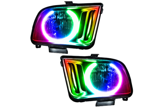 Oracle LED Halo Headlights: 05-09 Ford Mustang (ColorShift RGB / RF Controller) - Headlights (Image 1 of 5)