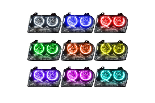 Oracle LED Halo Headlights: 05-10 Chrysler 300 V6 (ColorShift RGB / BC1 Controller) - Headlights (Image 1 of 2)